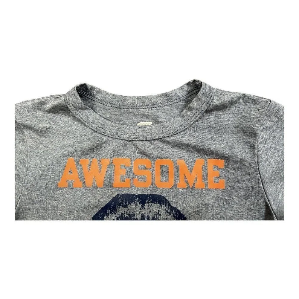 PLACE Sports graphic design “Awesome 9” light gray polyester T-Shirt 18-24 Mo